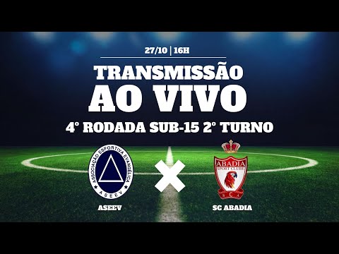ASEEV X ABADIA SC  - CAMPEONATO COPA GOIÁS DA 3ª DIVISÃO - SUB-15  4º RODADA 2º Turno