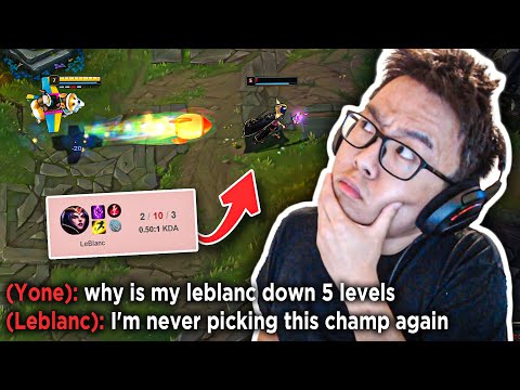 Enemy tries to counter me with Leblanc but it completely backfired...