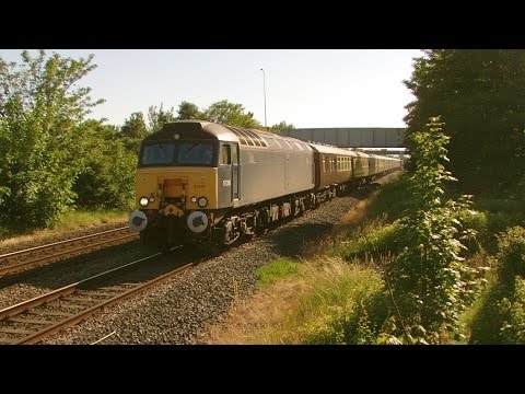 Prestatyn 14.6.2014 - WCRC 57316 57313 on Cambridge Snowdonia Statesman Class 57