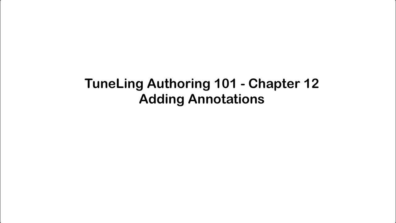 Chapter 12 - Adding Annotations Chapter 12 - Adding Annotations