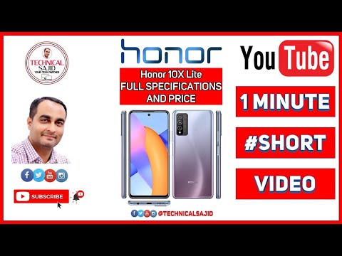 Honor 10X Lite Phone Full Specifications | Honor 10X Lite Price | #SHORTS | TECHNICAL SAJID