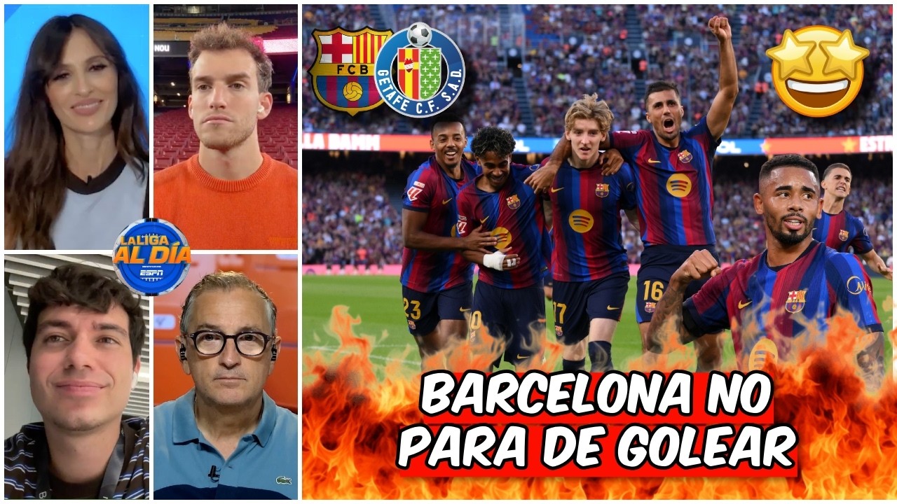 BARCELONA sin RAPHINHA GANA, GUSTA y GOLEA vs GETAFE con GOL de ANTHONY GORDON | La Liga Al Día