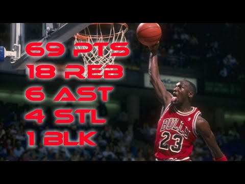Michael Jordan 69 points Bulls vs Cavs FULL GAME 1990 HD