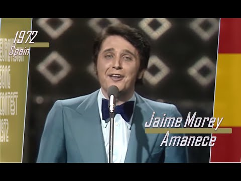 eurovision 1972 Spain 🇪🇸 Jaime Morey - Amanece ᴴᴰ