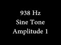 938 Hz Sine Tone Amplitude 1