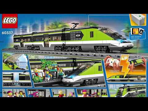 LEGO 60337 City Express Passenger Train Set, Remote Controlled Toy with Working Headlights