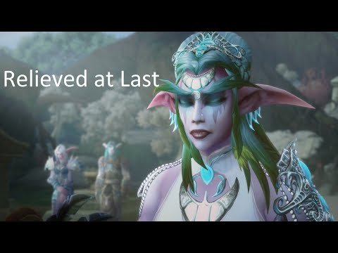 Tyrande meets the souls of Teldrassil in Shadowlands