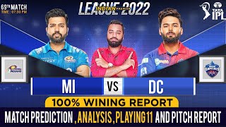 MI vs DC IPL 2022 69th Match Prediction- 21 May | Mumbai vs Delhi Match Prediction #ipl2022