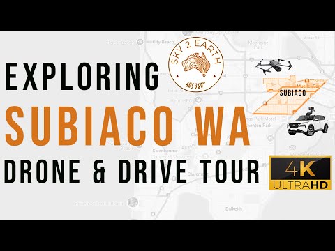 Subiaco, Western Australia; Old Soul, Modern Beat | Drone & Drive Tour in 4K