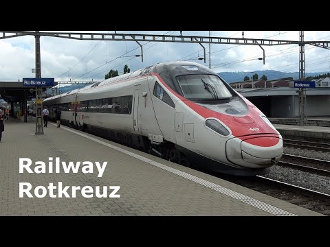 Trainspotting in Rotkreuz, Switzerland