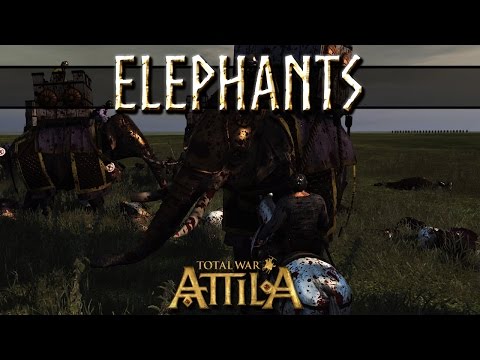 Total War Attila Patch 2 Mechanics - Elephants vs Tagmata Cavalry