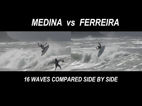 Medina vs Ferreira - 16 Waves Compared Side by Side