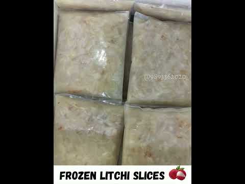 Frozen litchi slice