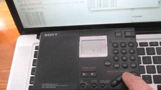 Transmitting music to a radio using modulated computer RFI