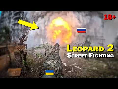 Leopard 2 Survives 5 Russian FPV Hits | Tank Battles with T-64 and T-72 on the Donetsk Front