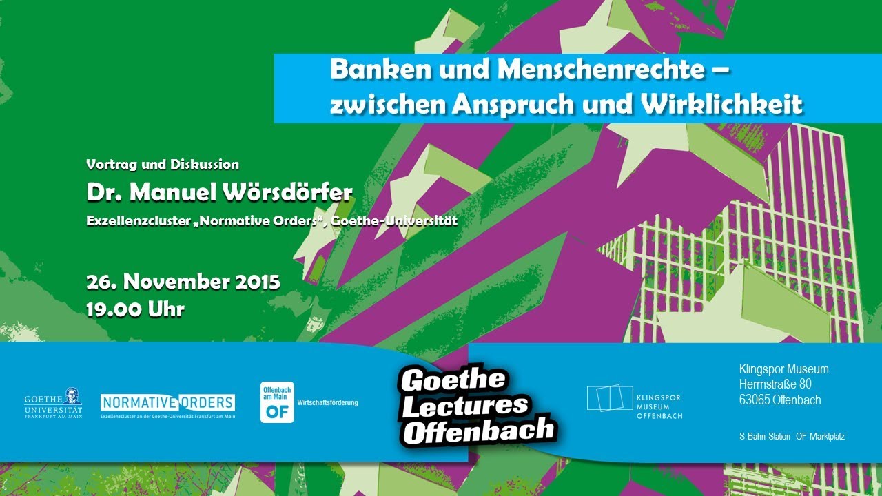 Banken und Menschenrechte – Zwischen Anspruch und Wirklichkeit