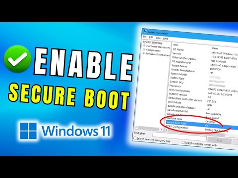 How to ENABLE Secure Boot Windows 11 (Works on Any PC or Laptop)