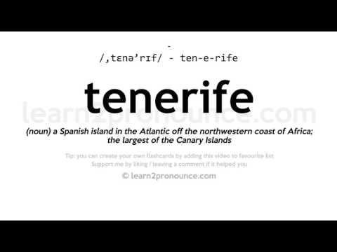 Tenerife pronunciation and definition