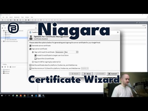 Niagara Certificate Wizard - Certificates & Niagara