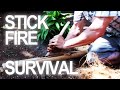 Make a Fire By Rubbing Sticks 