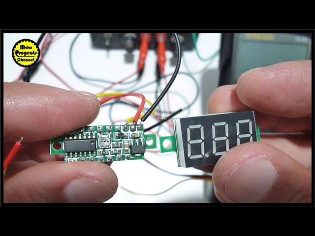 Vídeo relacionado con YIXISI 5 Piezas Mini Digital LED Voltímetro, Voltímetro de 0.28" 2.4V-30V DC con Protección de Polaridad Inversa y Medición Precisa de la Presión (Rojo)