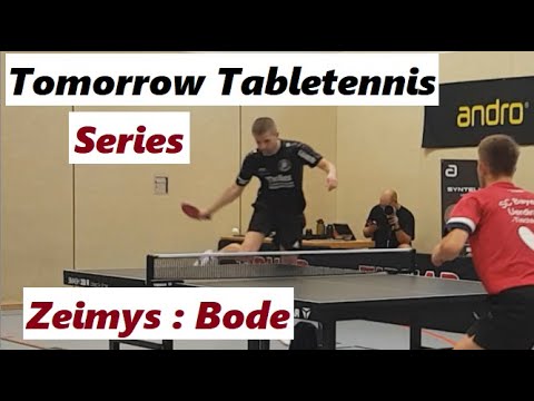 Tomorrow Tabletennis Series | K.Zeimys(2259TTR) mit Superman Schuss gegen B.Bode(2119TTR)