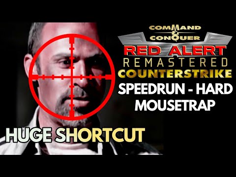 Red Alert Remastered Counterstrike - Soviet Mission 1 - Speedrun (Hard) - Mousetrap