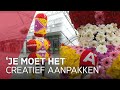 Eenmansbloemencorso loopt rond in Noord