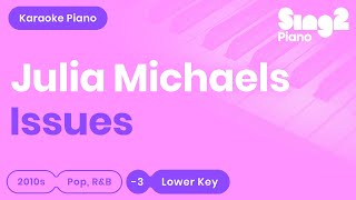 Issues (LOWER Piano Karaoke Instrumental) Julia Michaels