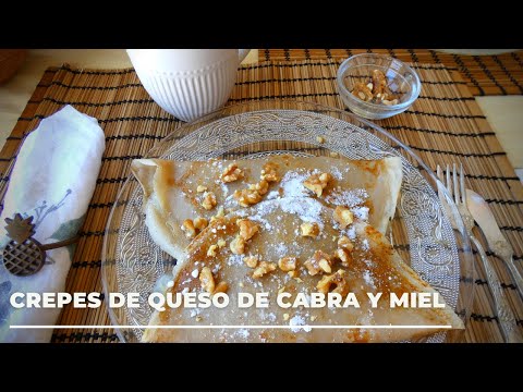 CREPES de QUESO de CABRA MIEL 🥞 Nueces