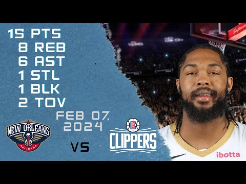 Brandon Ingram player Full Highlights vs CLIPPERS NBA Regular season game 07-02-2024