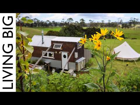 Stunning Off-Grid Tiny Home with Syntropic and Permaculture Food Forest Gardens