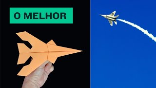 Como fazer o Melhor AVIÃO de PAPEL |  DOBRADURA FÁCIL. 