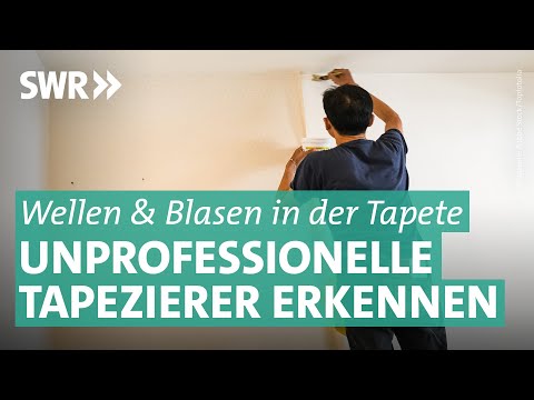 Pfusch beim Tapetenwechsel? Die Handwerkerstichprobe | Marktcheck SWR