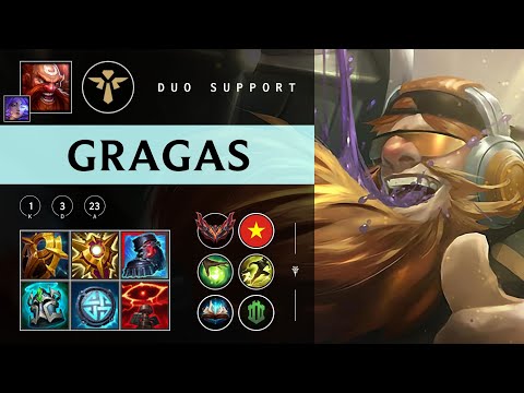 Gragas Support vs Alistar - VN Grandmaster Patch 25.22