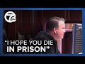 Angry judge erupts during sentencing of convicted murderer