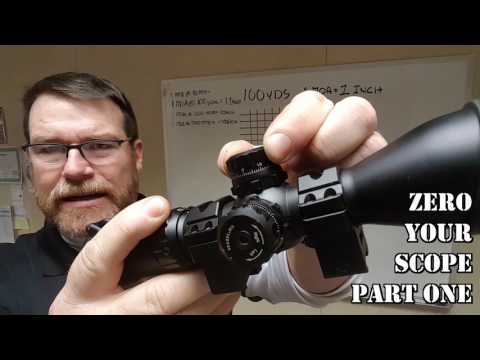 How to Zero a Rifle Scope:  Beginners Guide Part One-Classroom Phase