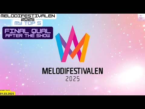 My Top 5 - After the Show - Final Qual of "Melodifestivalen 2025" (Sweden) Eurovision 2025