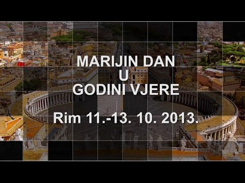 Marijin dan u Godini vjere, Hodočaće Marijine legije u Rim 2013.  autor Pavao Crnjac