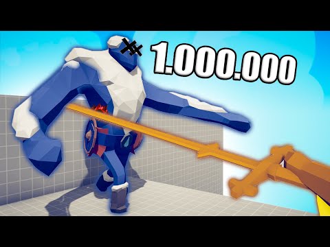 1.000.000 DAMAGE KING SWORD vs UNITS - TABS | Totally Accurate Battle Simulator 2023