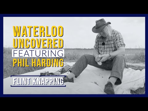 Time Team's Phil Harding flint knapping - Waterloo Uncovered