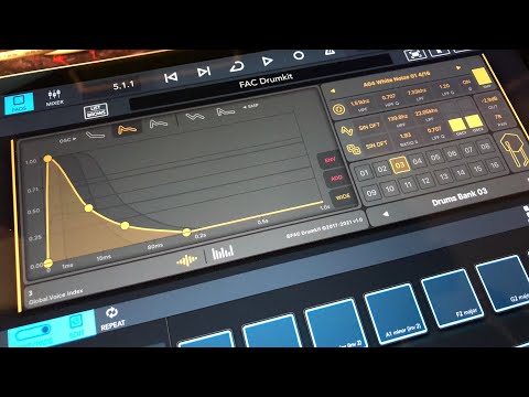 FAC Drumkit - Pre-Release Tutorial & Demo for the iPad - Live