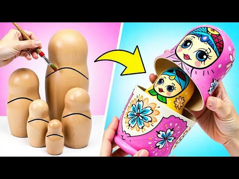 Adorable Customizations! 🖌️ Nesting Dolls, Earphones & Crocs Makeover ✨🎨