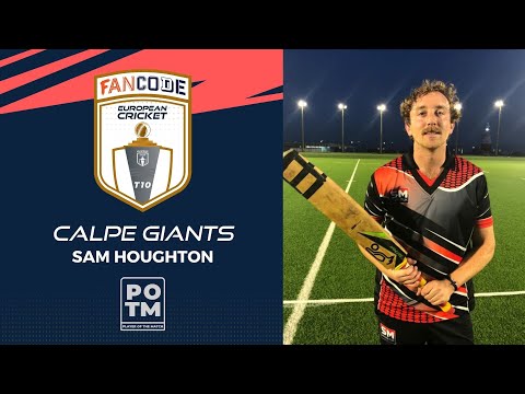 POTM: S.Houghton - CAG vs BAV | Highlights | Fancode European T10 Gibraltar|Gibraltar 2022|ETT22.009