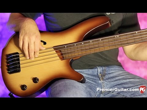 Ibanez SRH505F Fretless Semi-Hollow 5-String - Brown Burst w/ Gold - Hipshot Tuners and Thunderbird Knobs - Includes Ibanez Hard Case and Levy's Strap image 26