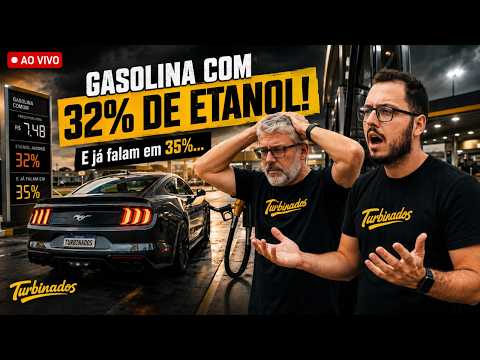 F0DEU! GASOLINA COM 32% (E PODE CHEGAR A 35%...) LIVE POLÊMICA!