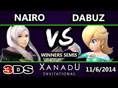Xanadu Invitational - FS | Nairo (Robin) Vs. Dabuz (Rosalina) SSB3DS Winners Semis - Smash 4 3DS