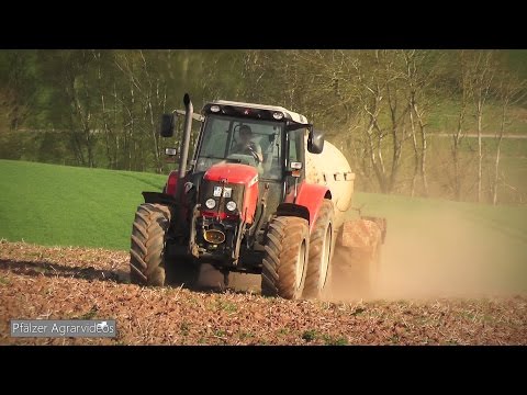 Gülle führen aufs Maisland mit MASSEY FERGUSON 5470 & BSA PUMPTANKWAGEN