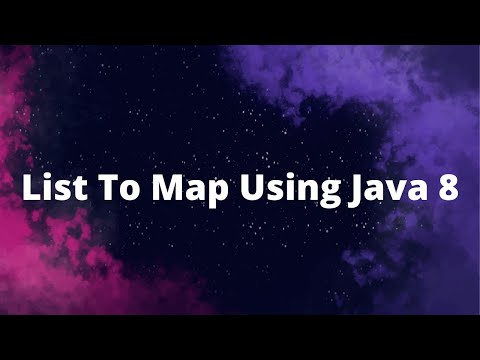 Convert List Into Map Using Java 8