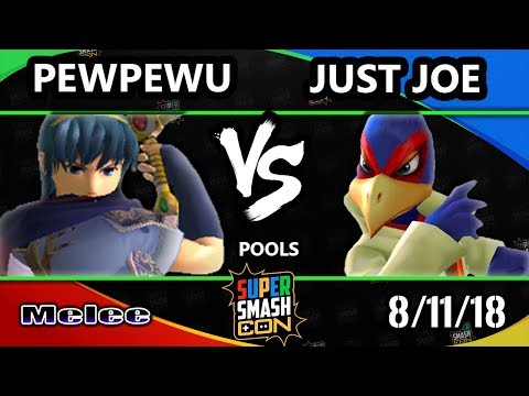SSC 2018 SSBM - CLG | PewPewU (Marth) Vs. Just Joe (Falco) Smash Melee Winners Bracket